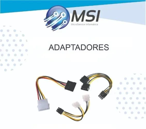 adaptador de fonte placa de video  6 ou8 pinos 