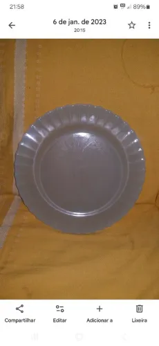 Prato de bolo colorex