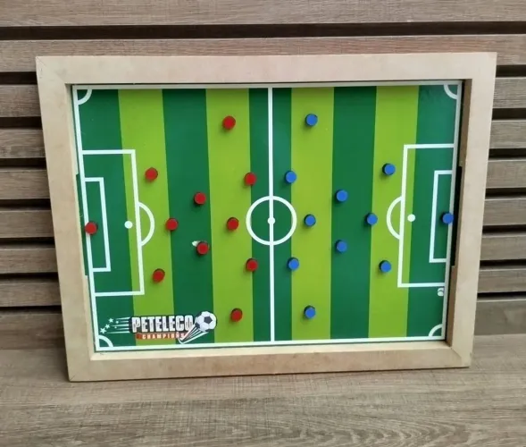 Jogo Peteleco Em Madeira Futebol De Dedo Infantil