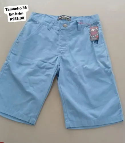 Bermuda masculina em brim 