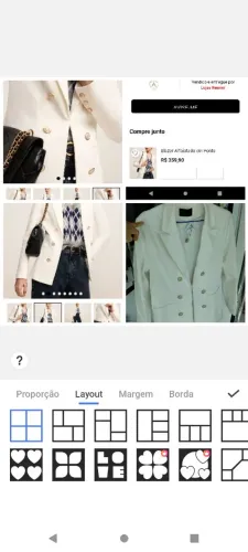 Blazer alfaiataria número 44