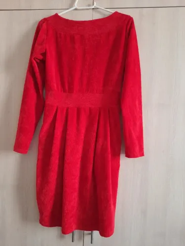 Vestido vermelho veludo P/38