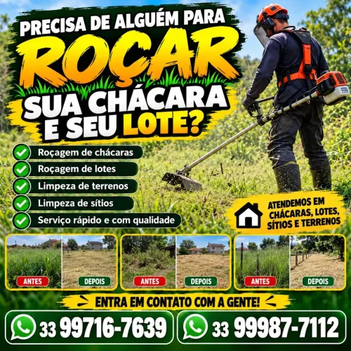 Roçar chacaras e lotes