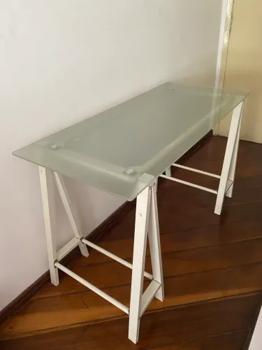 Mesa Escrivaninha de Vidro