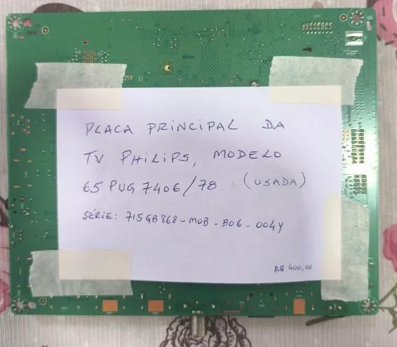 Placa TV Philips 65 polegadas 