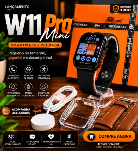 Relógio Smartwatch W11 Pro Mini da Microwear