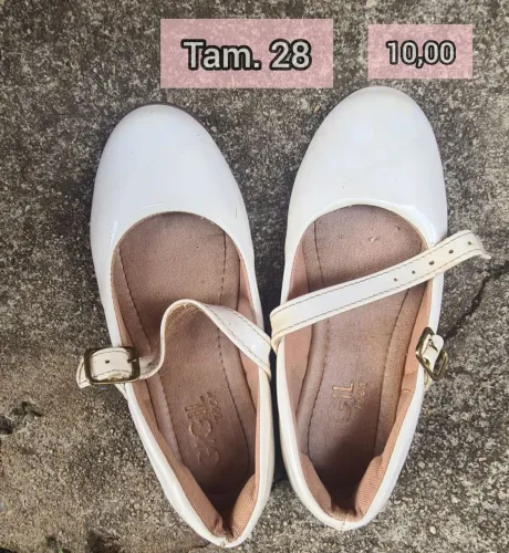 Sapatilha Branca Tam. 28 Menina