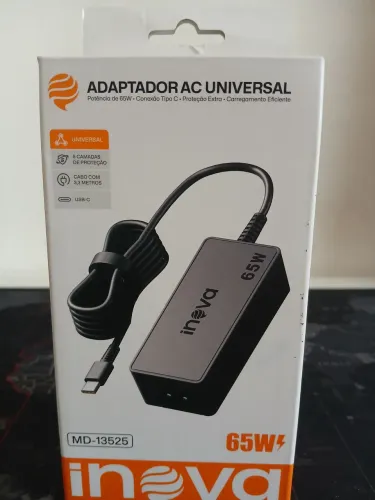Carregador universal 65W USB-C para Notebooks  / MEGA PROMOÇÃO 