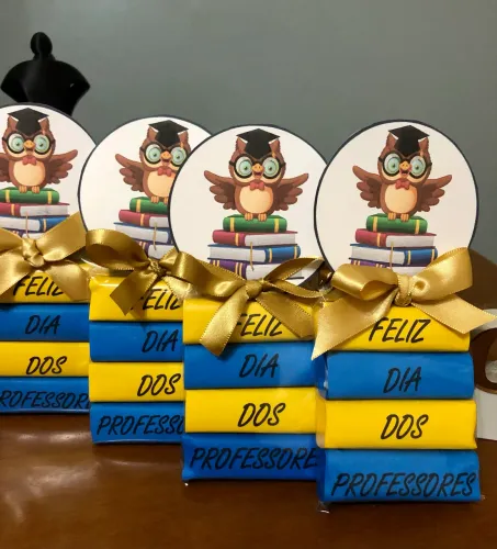 Lembrancinha dia dos professores (05 unidades)