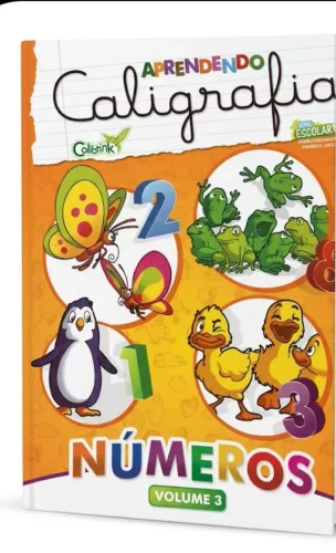 Livro aprendendo caligrafia 