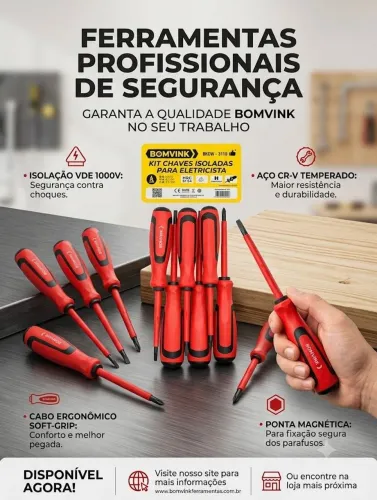 Kit chave isolada para eletricista