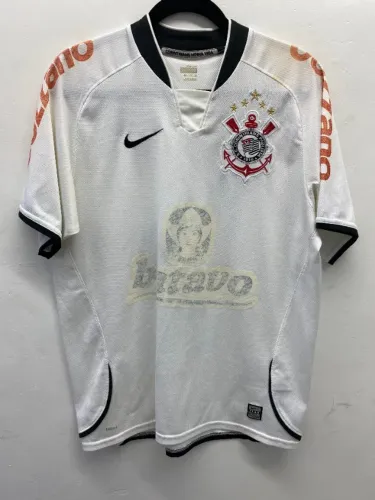 CAMISA OFICIAL CORINTHIANS BRANCA 2009/2010 - TAM M