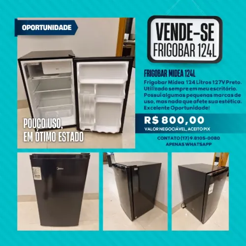 Frigobar Midea 124L