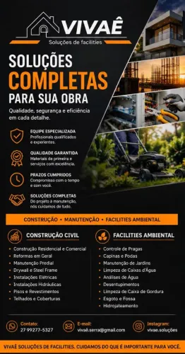 CONSTRUÇÃO CIVIL + FACILITIES AMBIENTAL<br>
