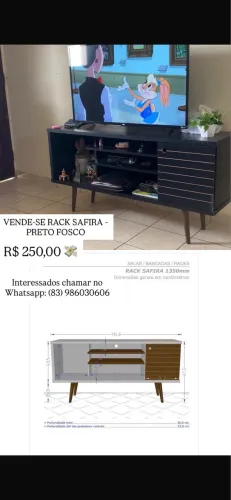 RACK SAFIRA - PRETO FOSCO - preço negociável