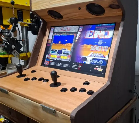  Bartop Arcade Fliperama Artesanal em Madeira