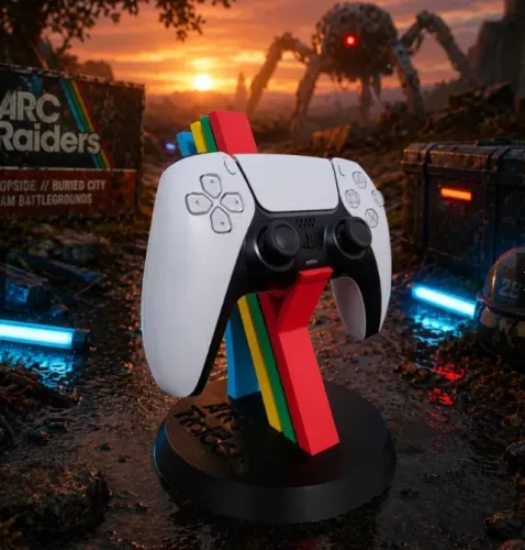 suporte para controle ps5 tema arc raiders