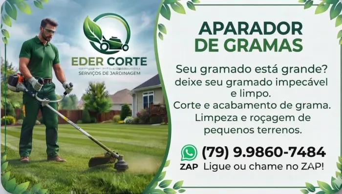Aparador de gramas. Chame no ZAP. (79)9. *