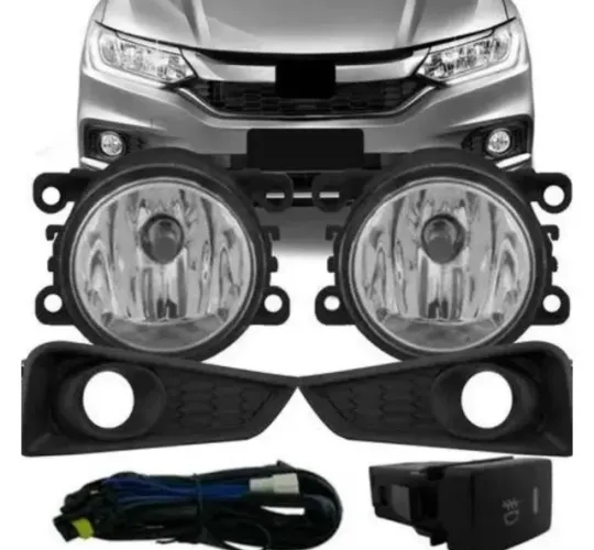 Farol de Milha Neblina Auxiliar Completo para o Honda City 2015 até 2017