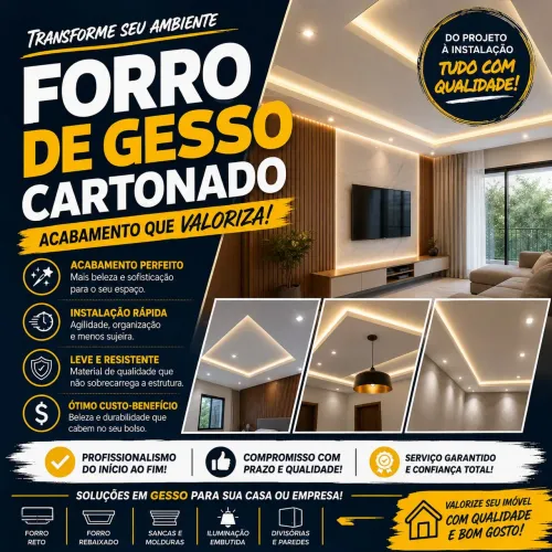 Forro em Gesso Cartonado
