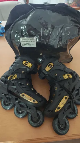 Patins Darkness Gold nº 39 + Bolsa | Usado 5x