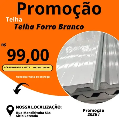 TELHA BANDEJA BRANCA