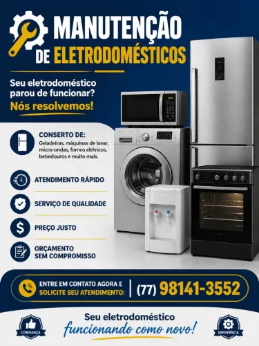 Assistência técnica e conserto em eletrodomésticos