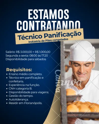 TÉCNICO PANIFICAÇÃO