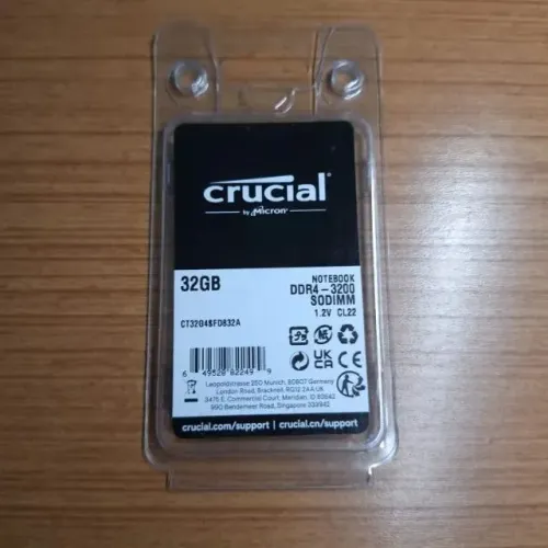 Memória Ram - 32gb DDR4, 3200mhz, Nova P/ Notebook.