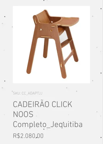 Cadeirão de alimentação Moos em ótimo estado 