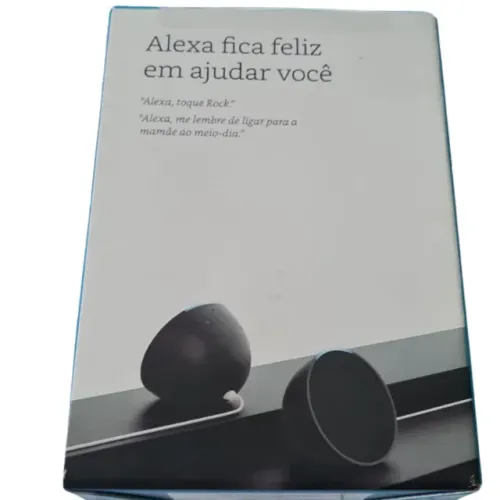 Echo Pop Alexa Caixa de Som Inteligente Amazon Preto Última Geração Wi-Fi Som 360° Comando