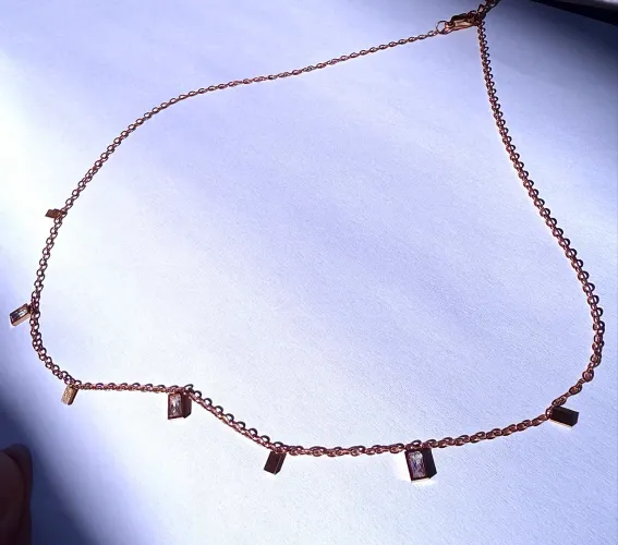 Colar de 40 cm/ gargantilha de aço inoxidável