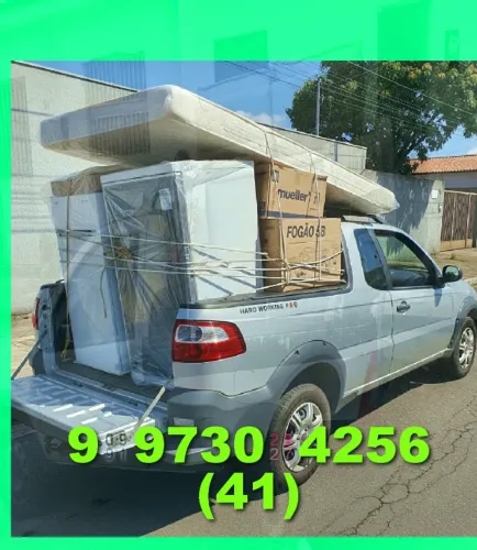 Frete para toda a região com carro aberto, carreto e transporte de cargas rápido
