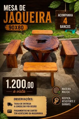 Mesa de jaqueira