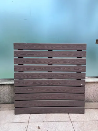 Deck plastico amadeirado leroymerlin marrom 100x100