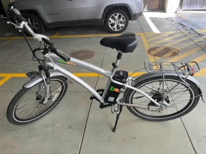 Bicicleta Elétrica Biobike® Classic Aro 26'' Cor Prata