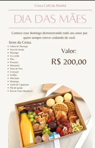 CESTA DE CAFE OARA AS MAES E NAMORADOS 