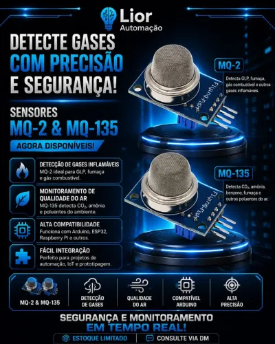 Sensor MQ-2 e MQ-35