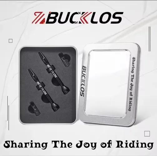 BUCKLOS Válvula PRESTA em liga de alumínio para tubeless 44mm e 60mm