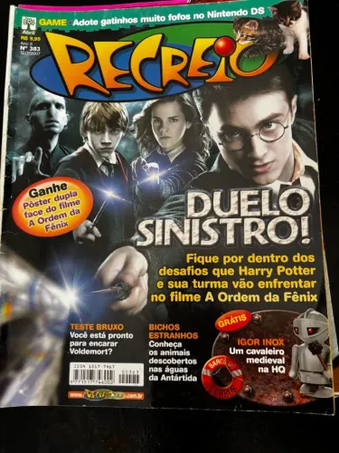quatro revistas revista recreio harry potter