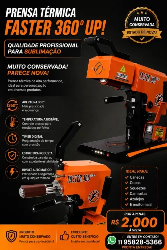 Máquina de transfer sublimatica