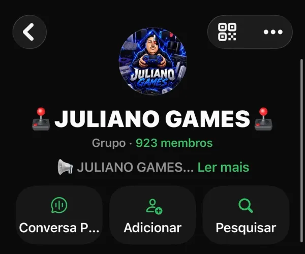 Grupo focado para divulgação de games