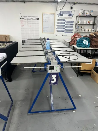 Mesa Térmica Silk Serigrafia com 16 Berços em Alumínio de 35x65cm (Usada) - Yguaçu 