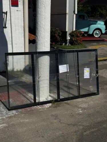 JANELA DE ALÚMINIO PRETO 1.00X2.00 - MEGA PROMOÇÃO