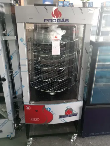 NZ. Máquina de assar carne e frango 5 grelhas giratórias 70kg PROGÁS