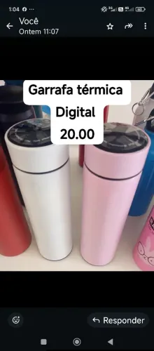 Cantil garrafa térmica digital 20.00