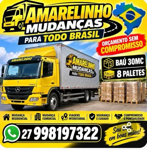 Frete mudança local interestadual orçamento sem compromisso