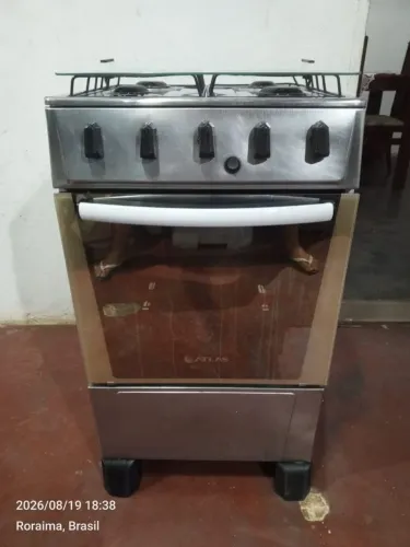 Fogão inox funcionando perfeitamente faço entrega