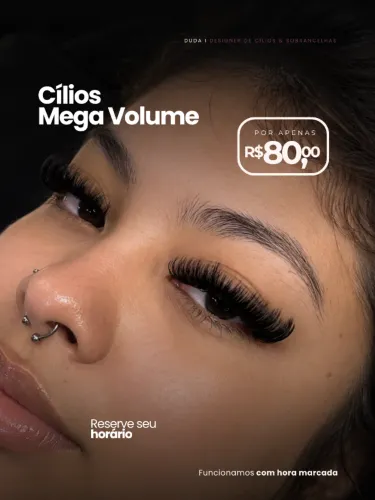 Cílios Mega Volume por R$80 | Aracaju