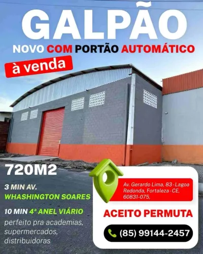 Vendo galpão para todos os tipos de comércio